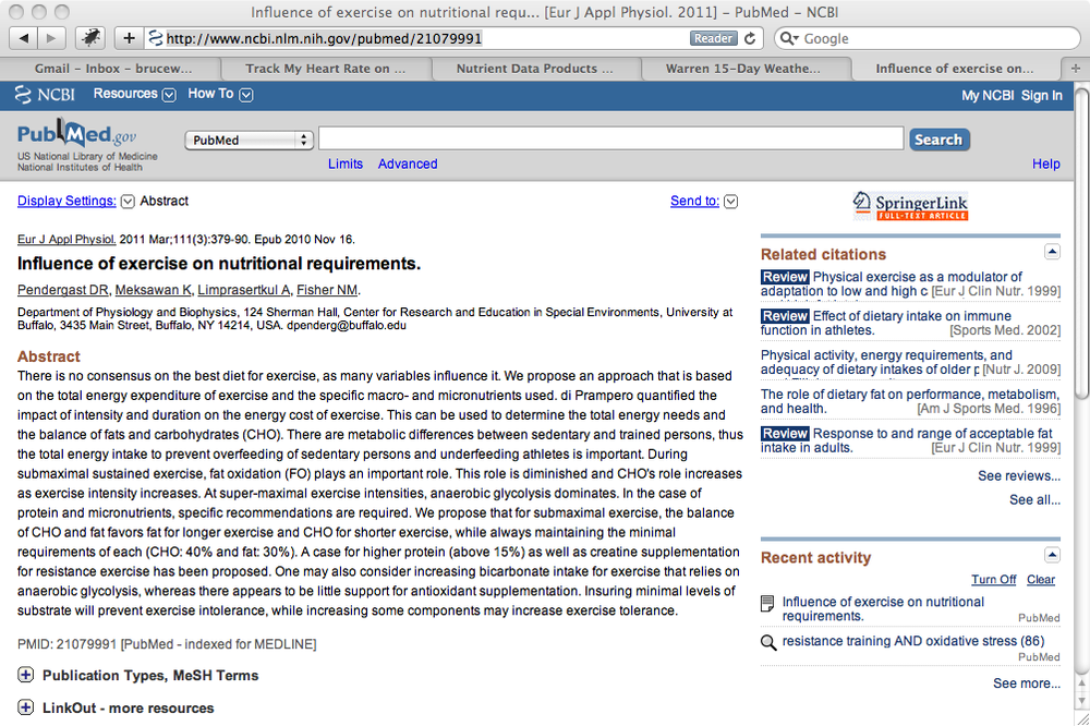 A PubMed search result