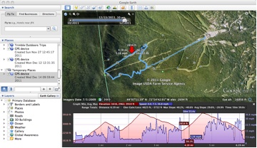 Analyze your ski runs in Google Earth