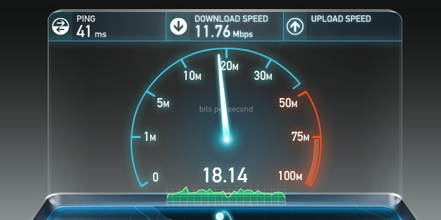 Upstream and downstream test (speedtest.net)