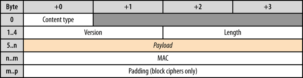 TLS record structure