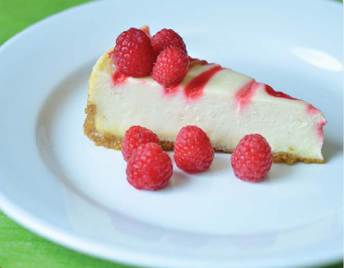 White Chocolate Raspberry Cheesecake