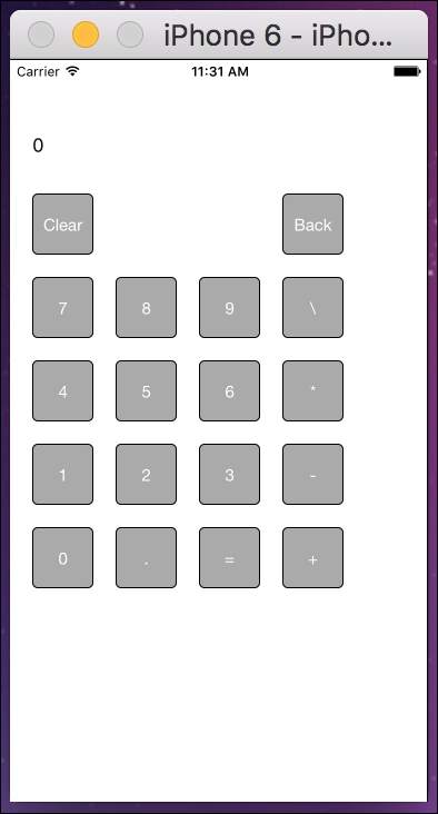 Calculator application