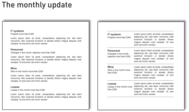 The monthly update