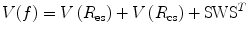 $$ V(f)=V\left({R}_{\mathrm{es}}\right)+V\left({R}_{\mathrm{cs}}\right)+{\mathrm{SWS}}^T $$