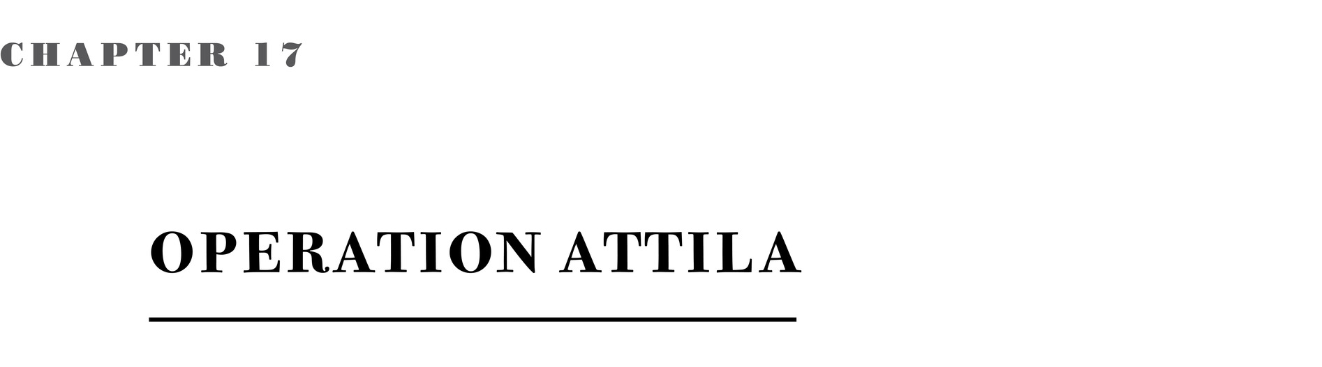 Chapter 17 Operation Attila