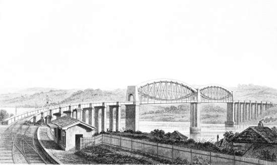 PLATE III THE ROYAL ALBERT BRIDGE. H. Adlard. Sc.