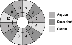 Figure 8: Angular, succedent and cadent houses