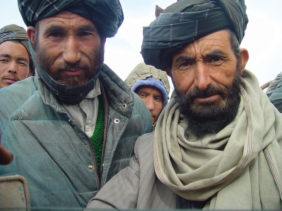 Naka Valley elders peer into the vehicles carrying the special forces soldiers – as they befriend the villagers, instead of blasting them into oblivion.