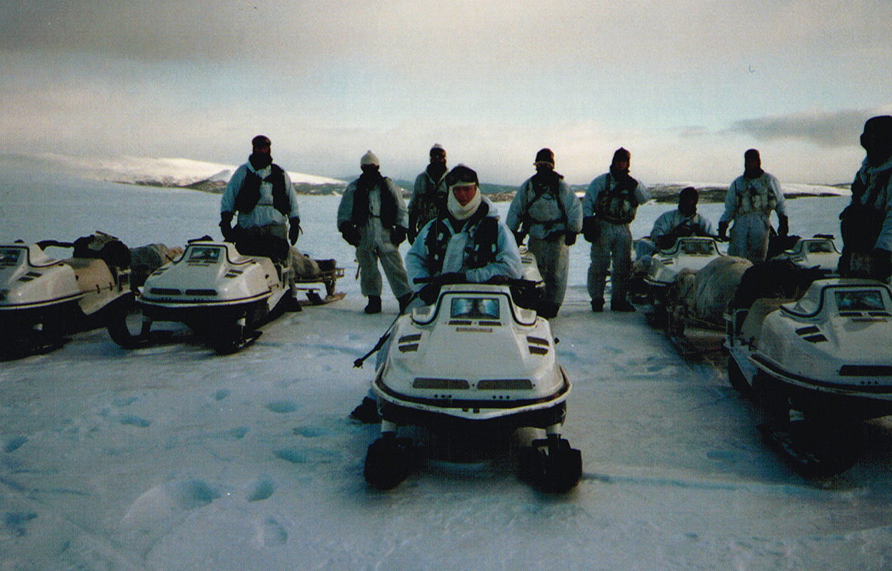 SBS operators on exercises in Norway. Arctic warfare is an integral part of the SBS’s intensive training, which rivals that of the SAS.