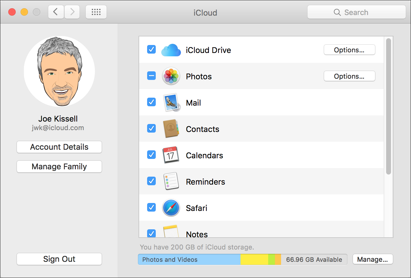 Figure 5: iCloud is finally (almost) ready to go in Mojave.