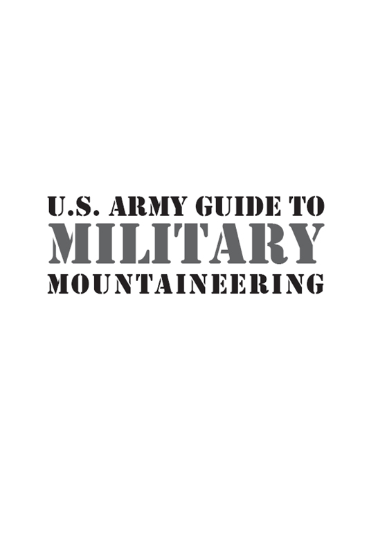 Half Title of U.S. Army Guide to Military Mountaineering