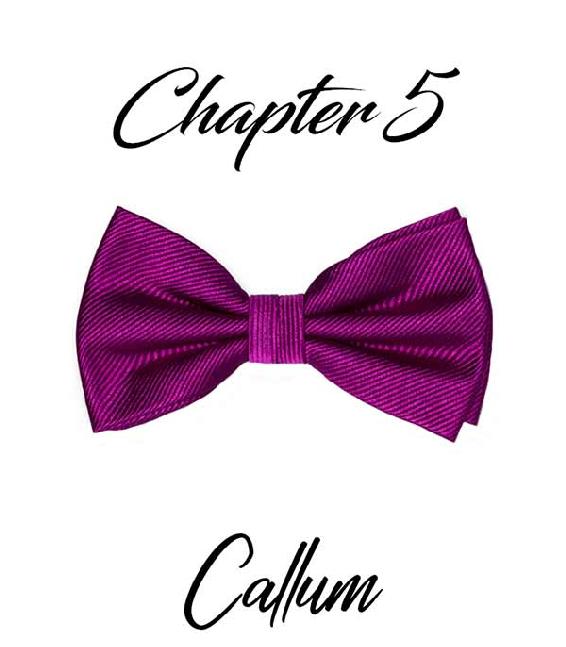 Chapter 5 Callum’s fuchsia bow tie