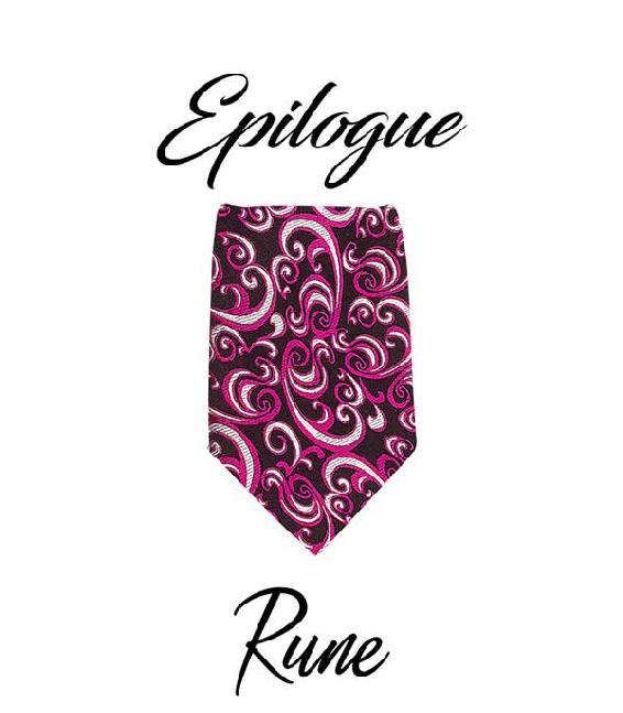 Epilogue Rune’s pink swirls tie