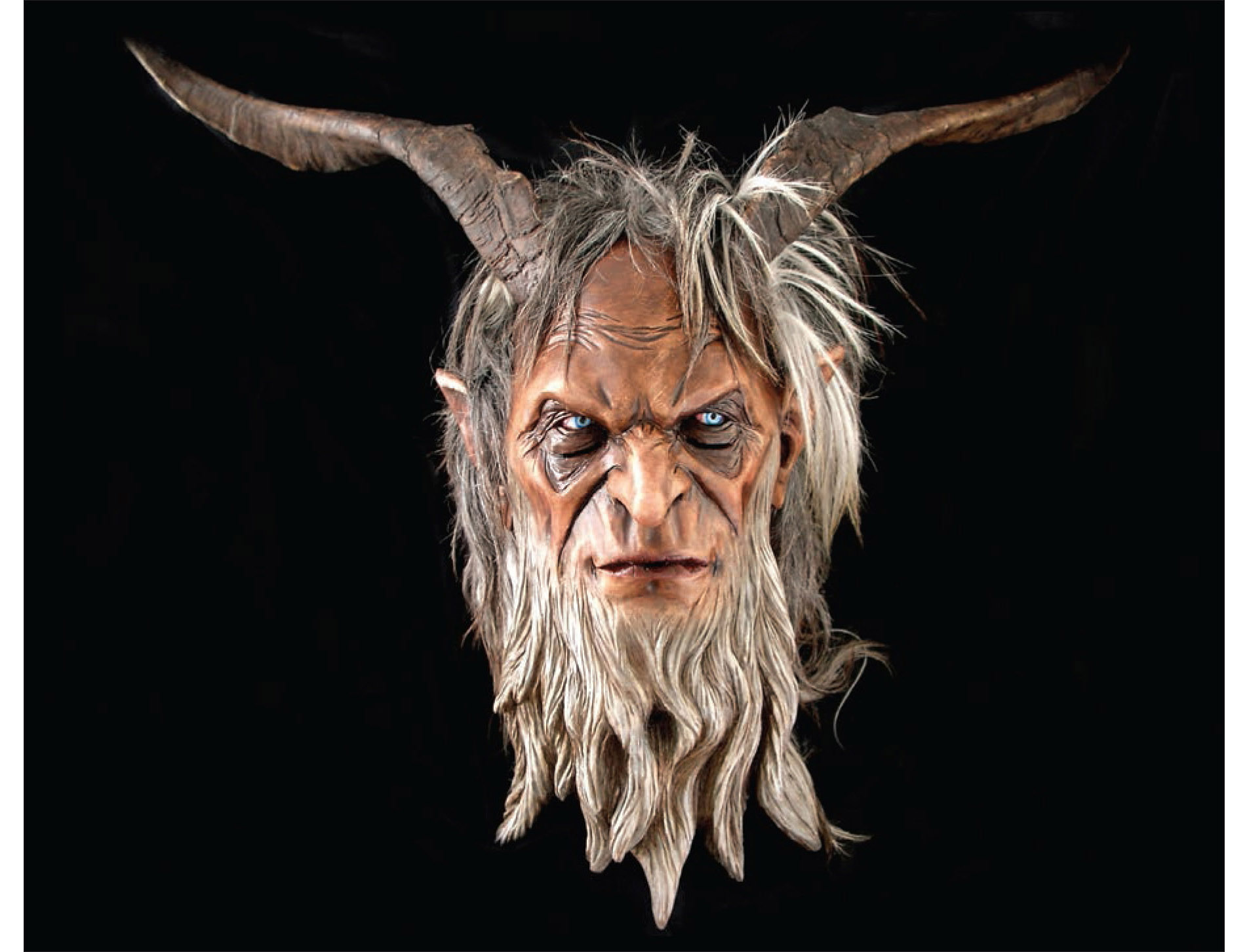 Krampus mask carved by ...