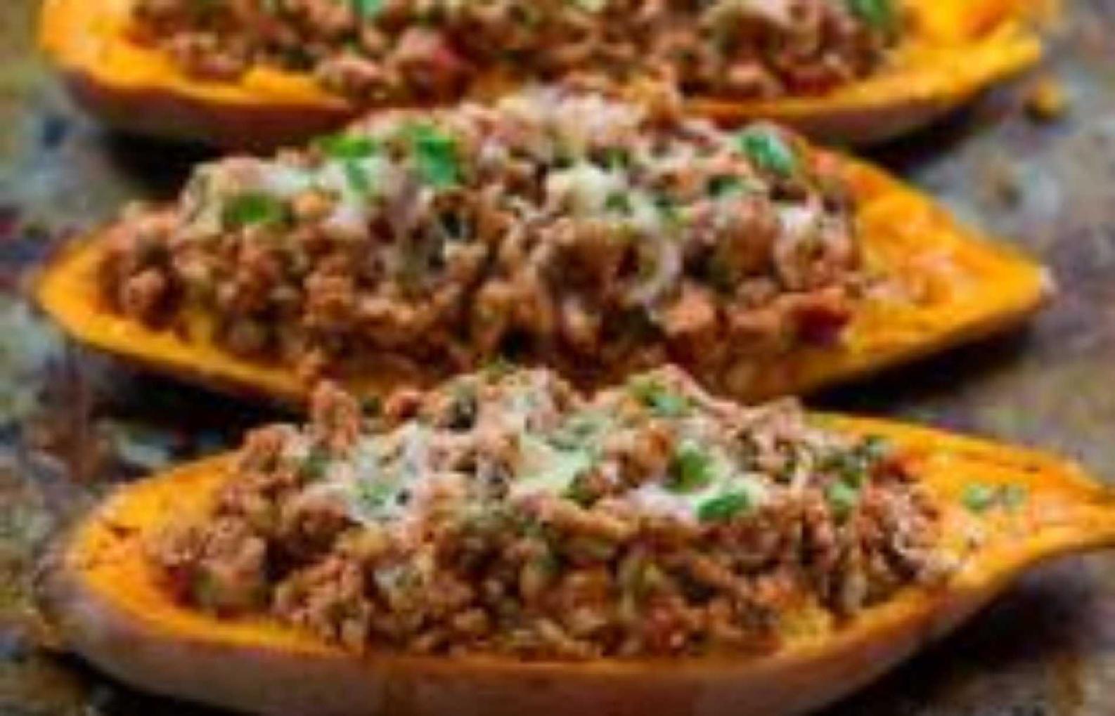 Image result for stuffed sweet potatoes with turkey