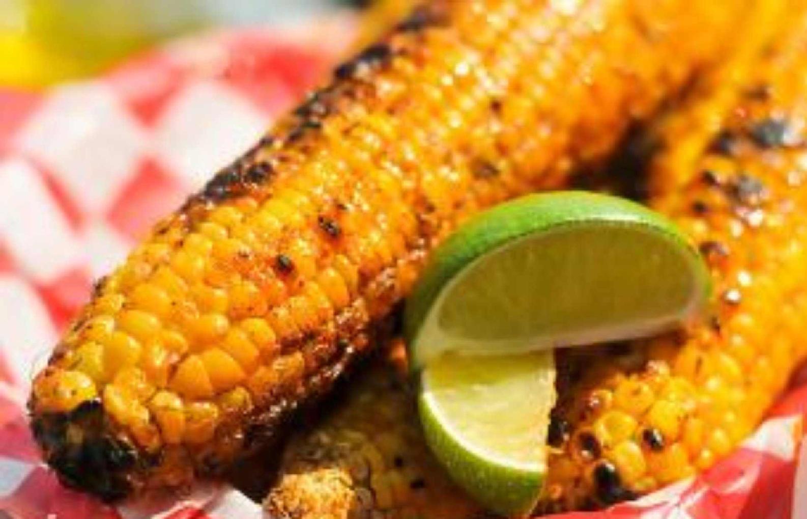 Image result for Roasted Corn with Butter and Lime