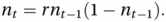 nt=rnt−1(1−nt−1).