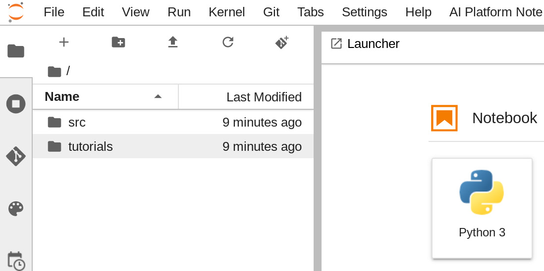 Figure 12.9 – Selecting the runtime engine to use in the notebook
