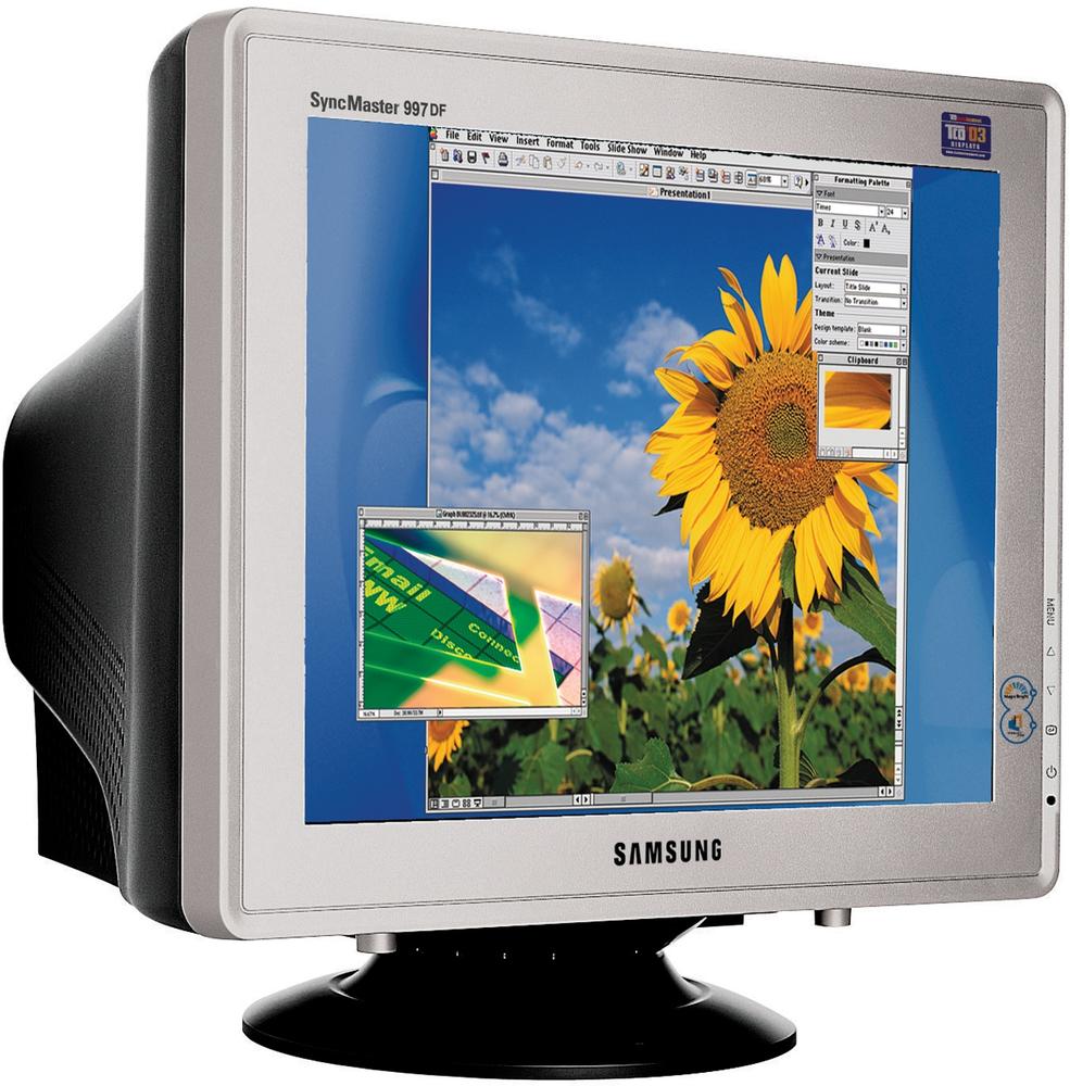 Samsung 997DF 19" CRT display (image courtesy of Samsung)