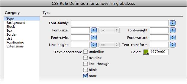 To completely remove an underline from a link, set the CSS Text-decoration property to "none". You can create a look similar to an underline (but with a lot more design choices) by turning this underline off, and then using the CSS border property to create a dotted, dashed, or different color underline.