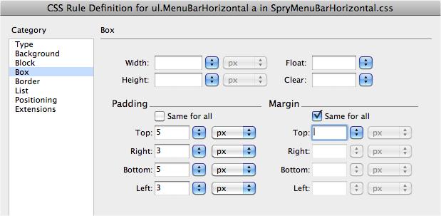 Adding padding to the navigation buttons adds white space inside the button, separating the text inside the button from the button's edges. This process makes for a larger clickable target and more prominent buttons.