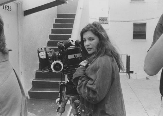 Allison Anders on the set of 1992’s Gas, Food, Lodging.