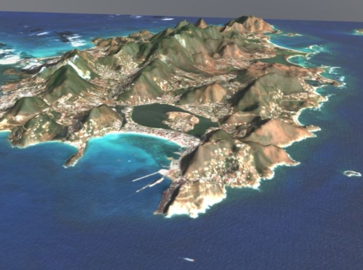 Saint Martin / Sint Maarten Terrain Map (43MW89W8W) by ...