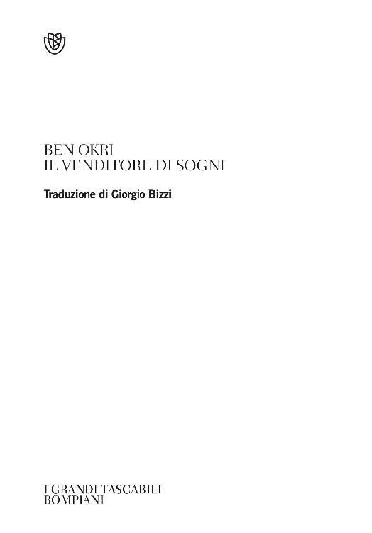 Ben Okri – Il venditore di sogni – Bompiani