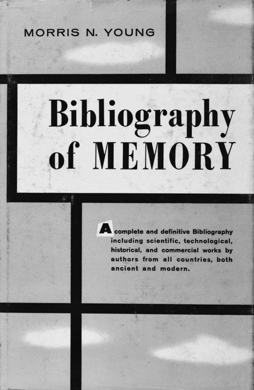 Portada de Bibliography of Memory