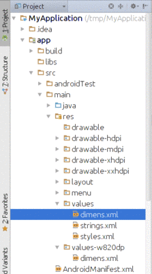 Classic Project View, Showing Dimension Resources