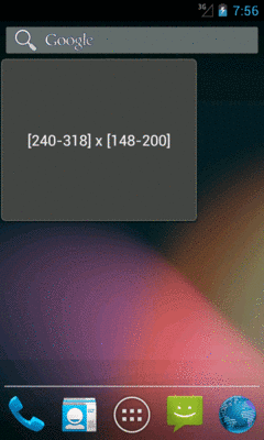 Resize Widget, As Initially Added