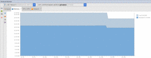 Android Studio, Android Monitor, Memory Tab, Showing Shrunken Heap