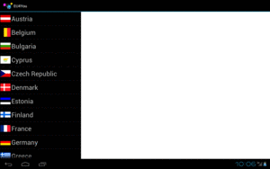 EU4You, On a Tablet Emulator, Landscape