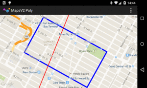 Maps V2 with Polyline and Polygon