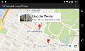 Maps V2 with Popup and Thumbnail