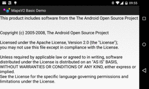 Maps V2 License Terms