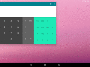 Calculator in Freeform Window