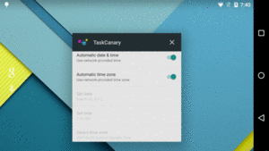 The Task Canary Task, on Android 5.1