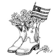 CowboyBootsFlagFlowers.tif