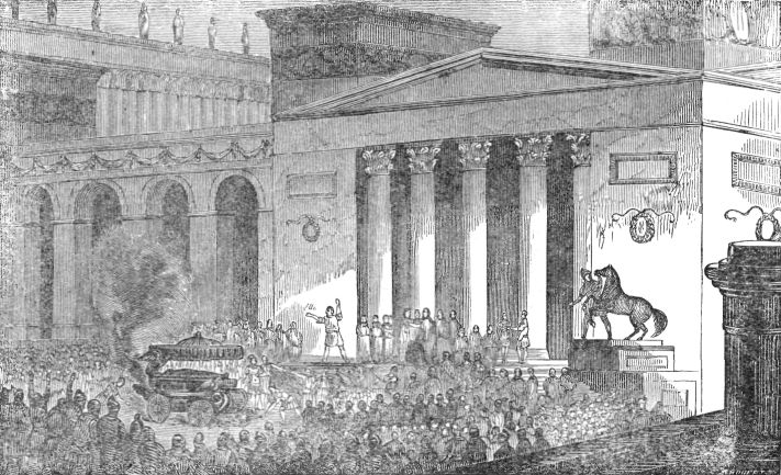 BURNING OF CAESAR'S BODY.