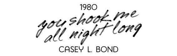 title for You Shook Me All Night Long by Casey L. Bond