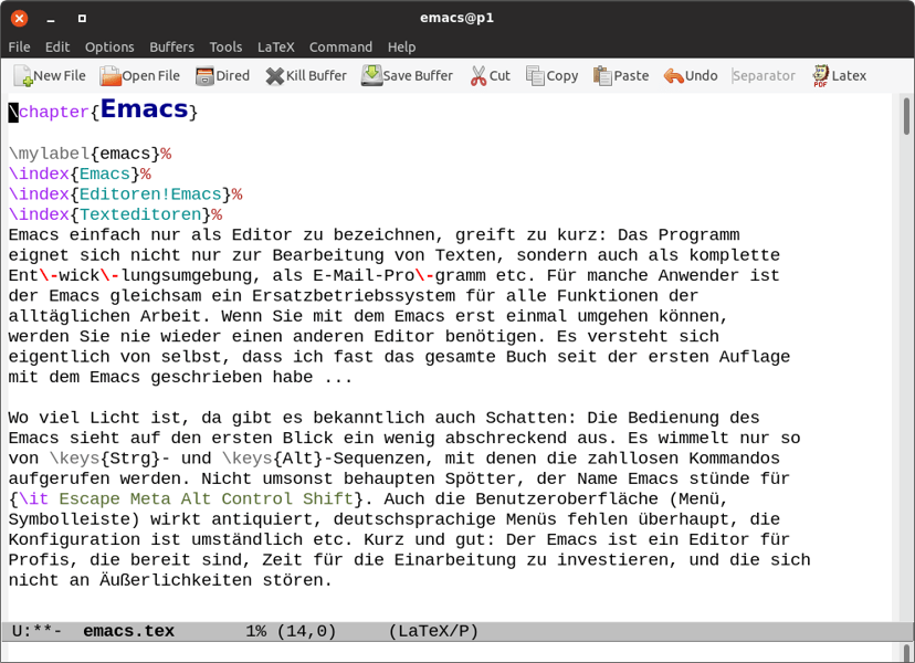 Der GNU Emacs