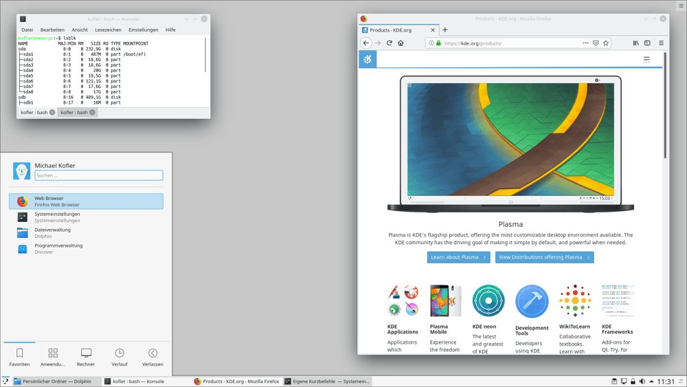 Der KDE-Desktop