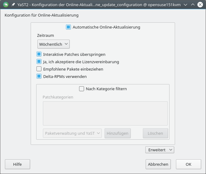 Automatische Updates konfigurieren