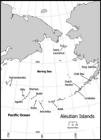 The Aleutian Islands and the Bering Sea