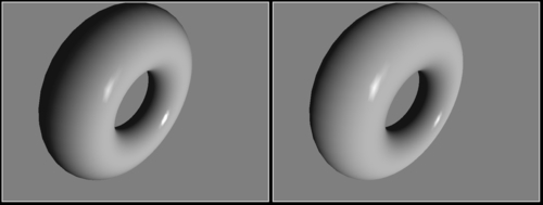 Shading with a directional light source