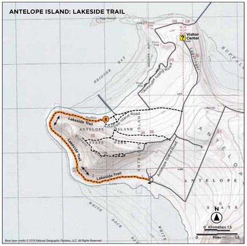 ANTELOPE ISLAND: LAKESIDE TRAIL