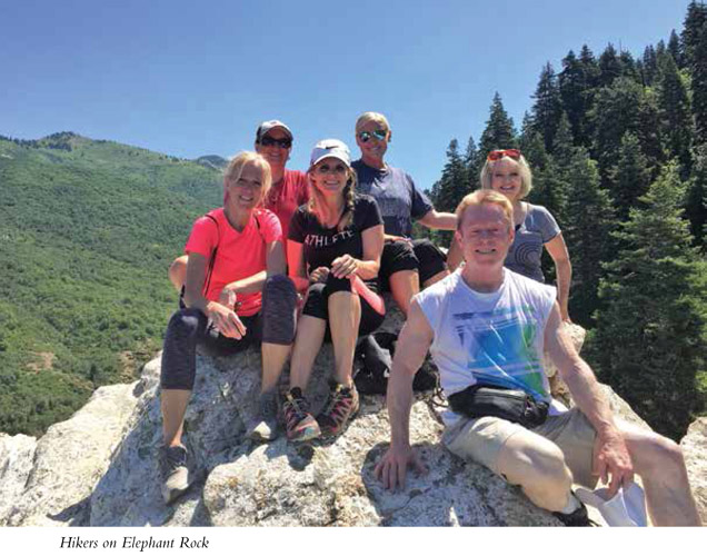 Hikers on Elephant Rock