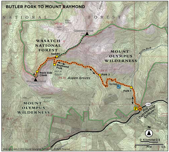 BUTLER FORK TO MOUNT RAYMOND