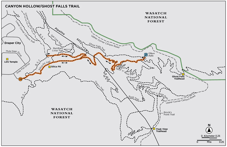 CANYON HOLLOW/GHOST FALLS TRAIL